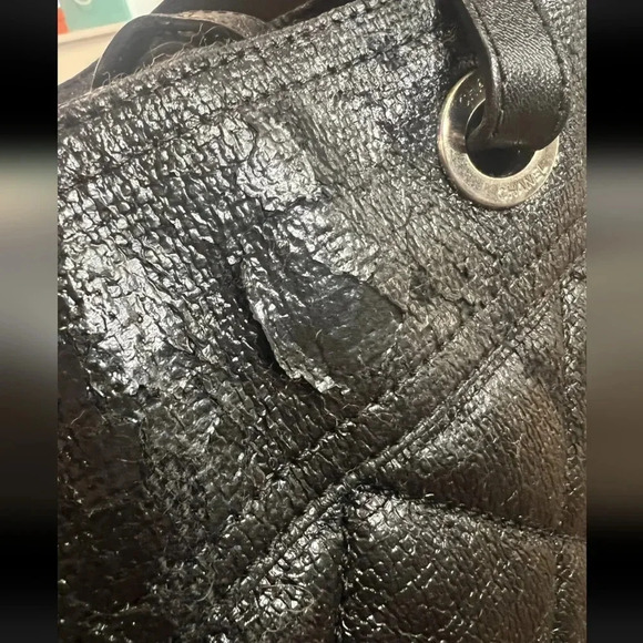 Chanel Biarritz Shoulder Bag (USED)(SEE PICS)(CHARM IS MISSING)(GUC) - Picture 6 of 11